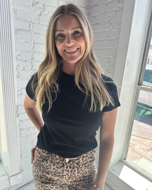 Modern Slub Tee Black