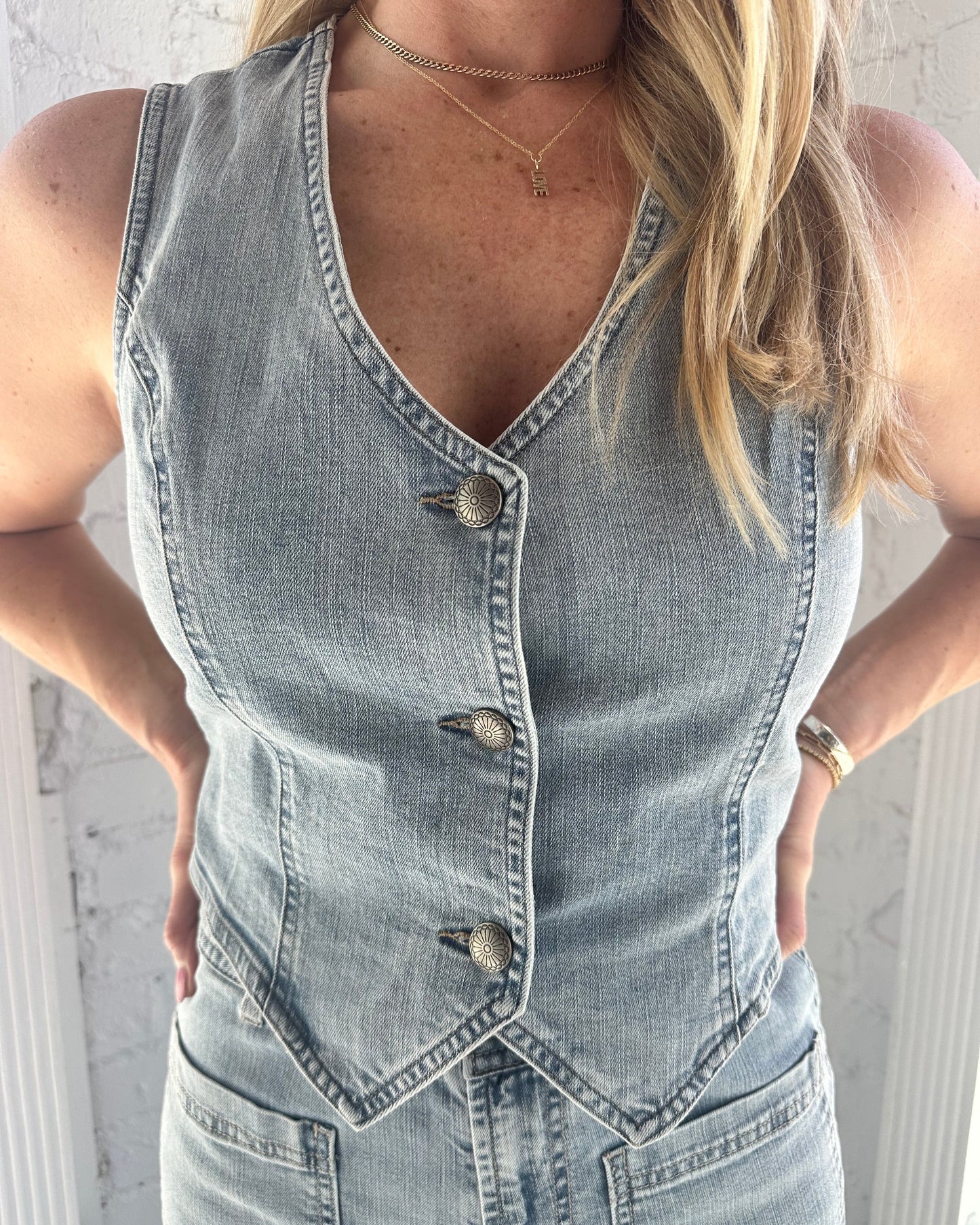 Norris Denim Vest Zurie