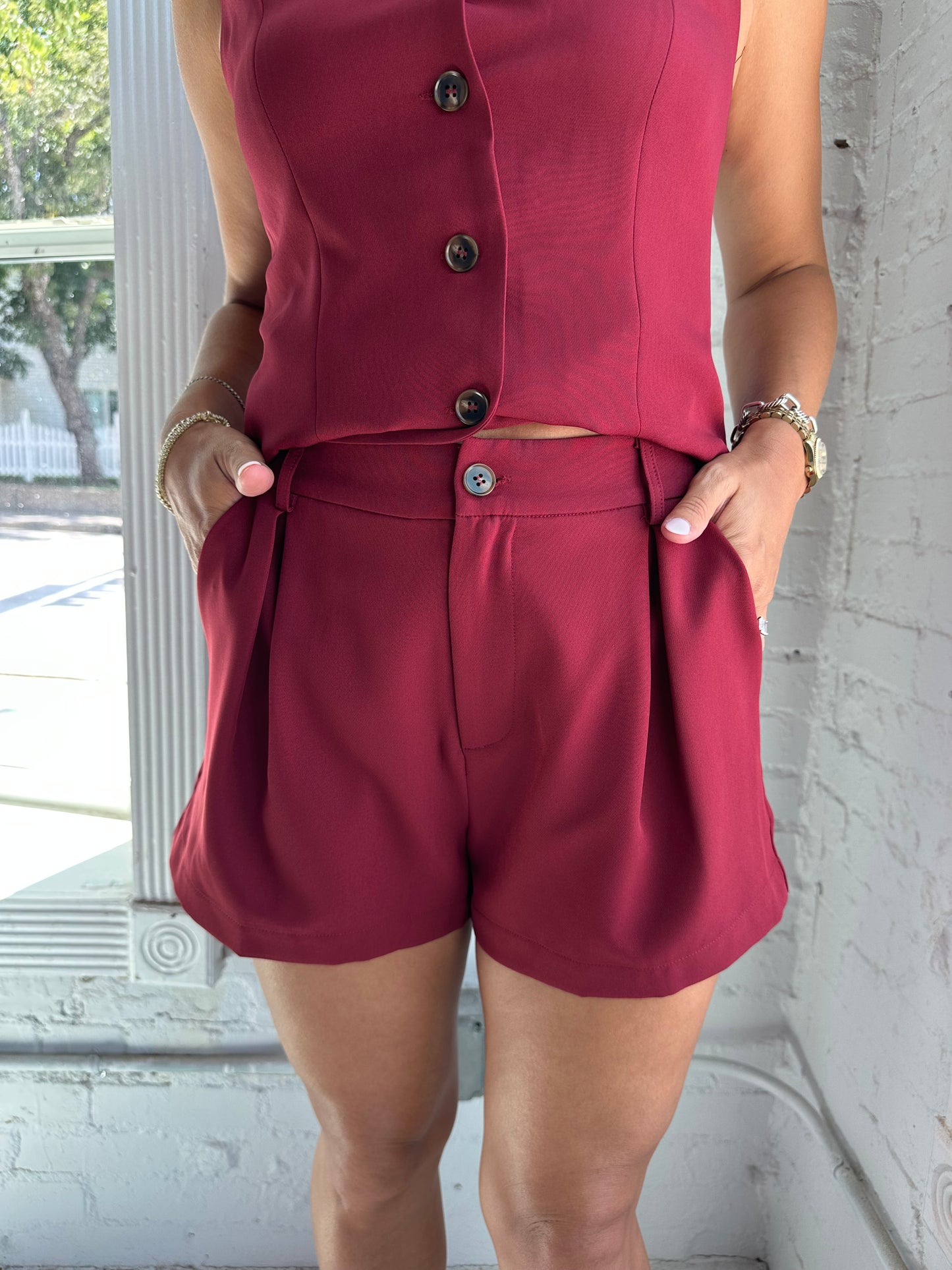 Mandy Pleated Short