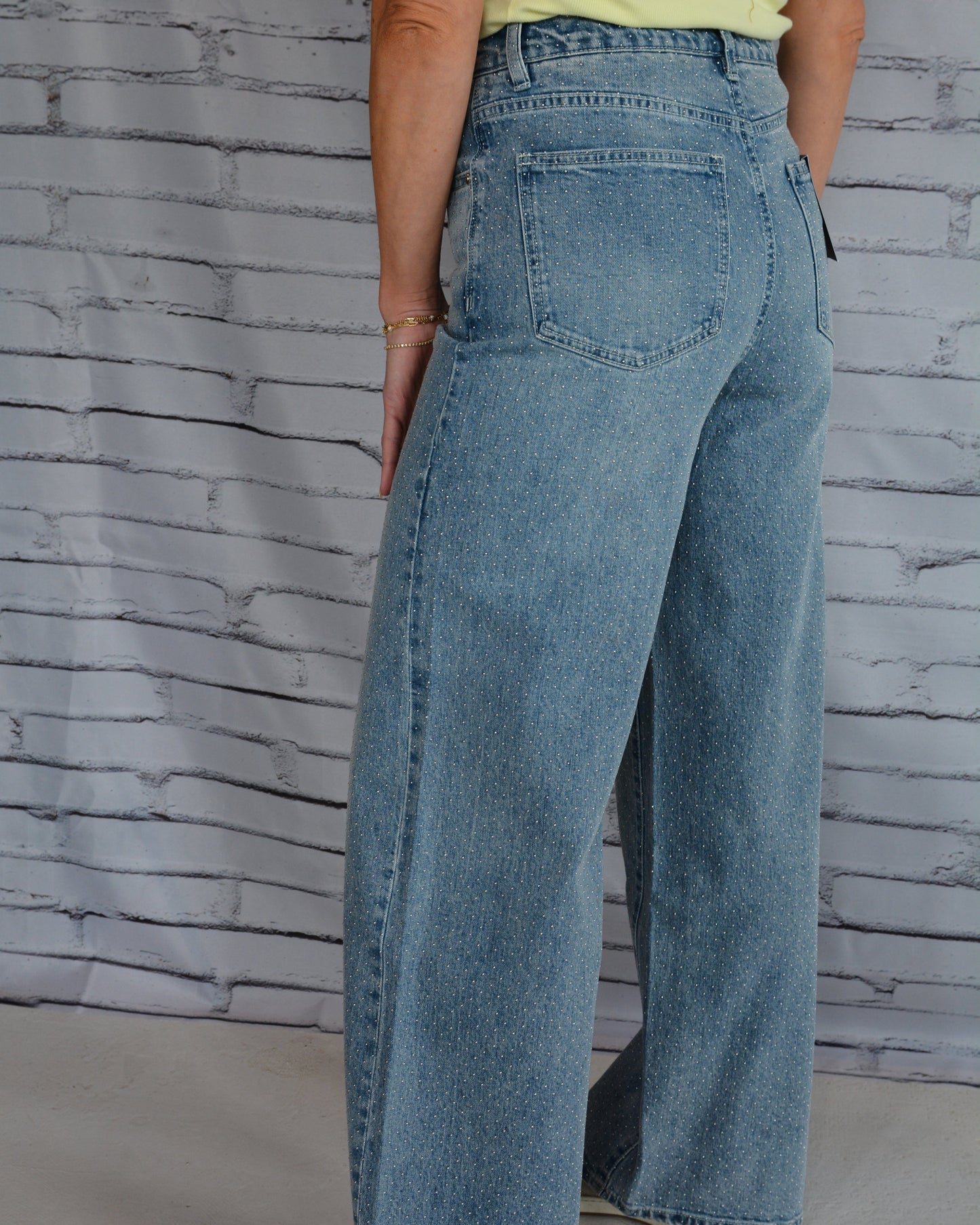 Gemma Micro Stud Wide Leg