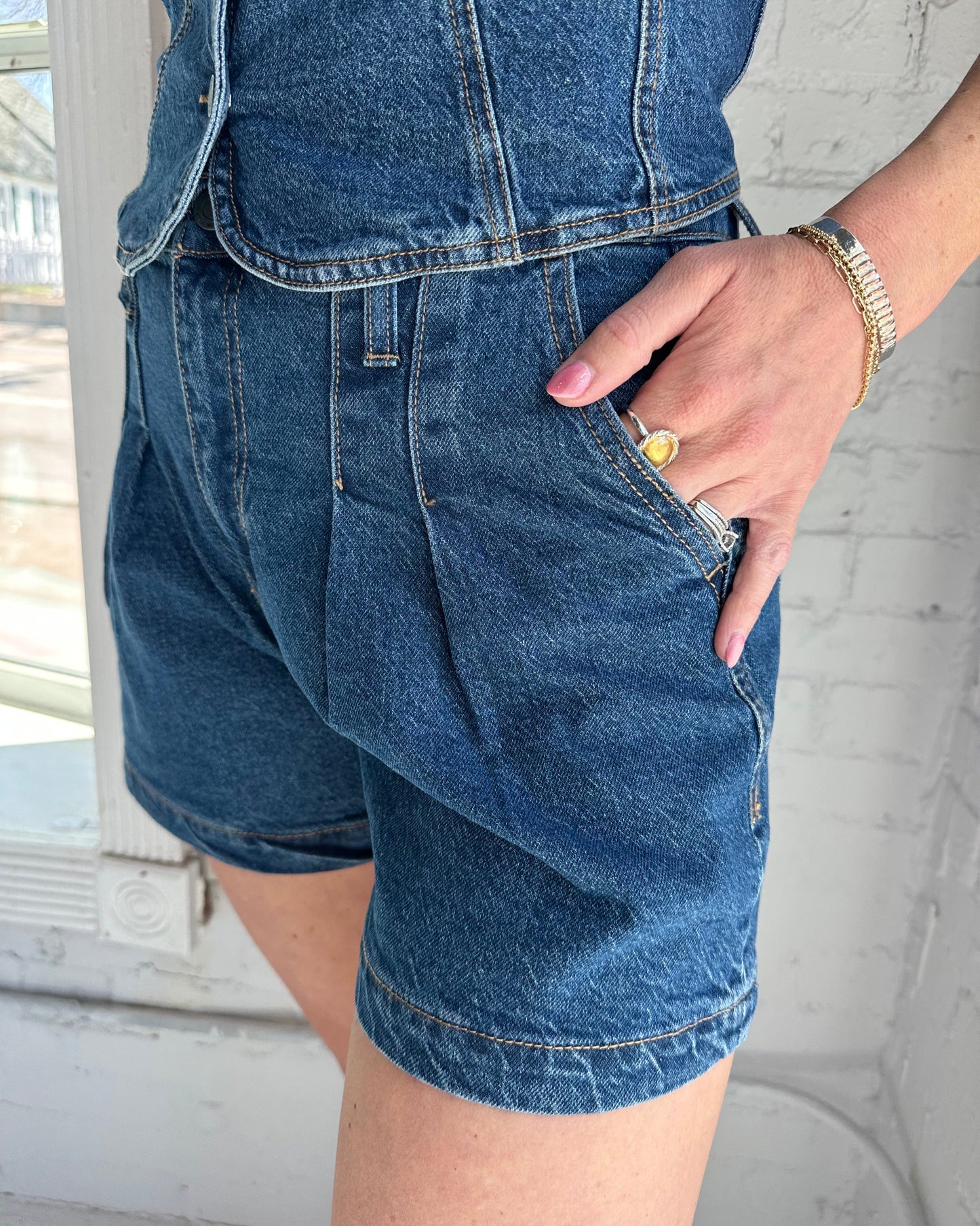 Double Waistband Short Lagoon