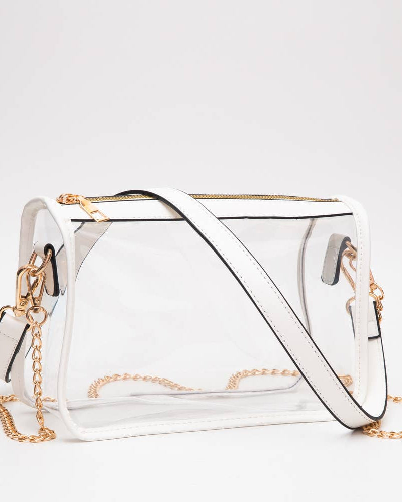 Game Day Stadium Clear Rectangle Crossbody Bag