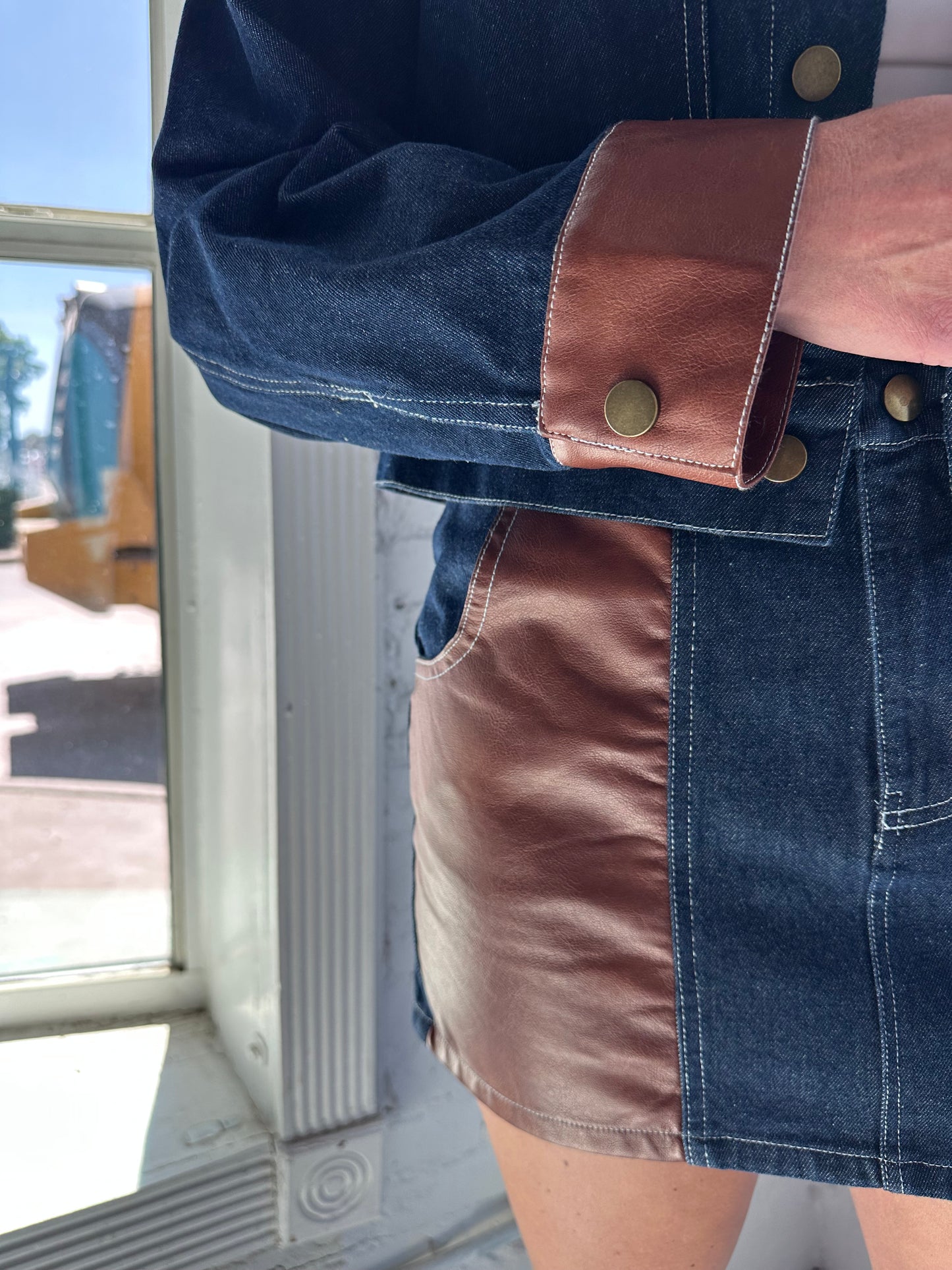 Corbin Denim Mini Skirt