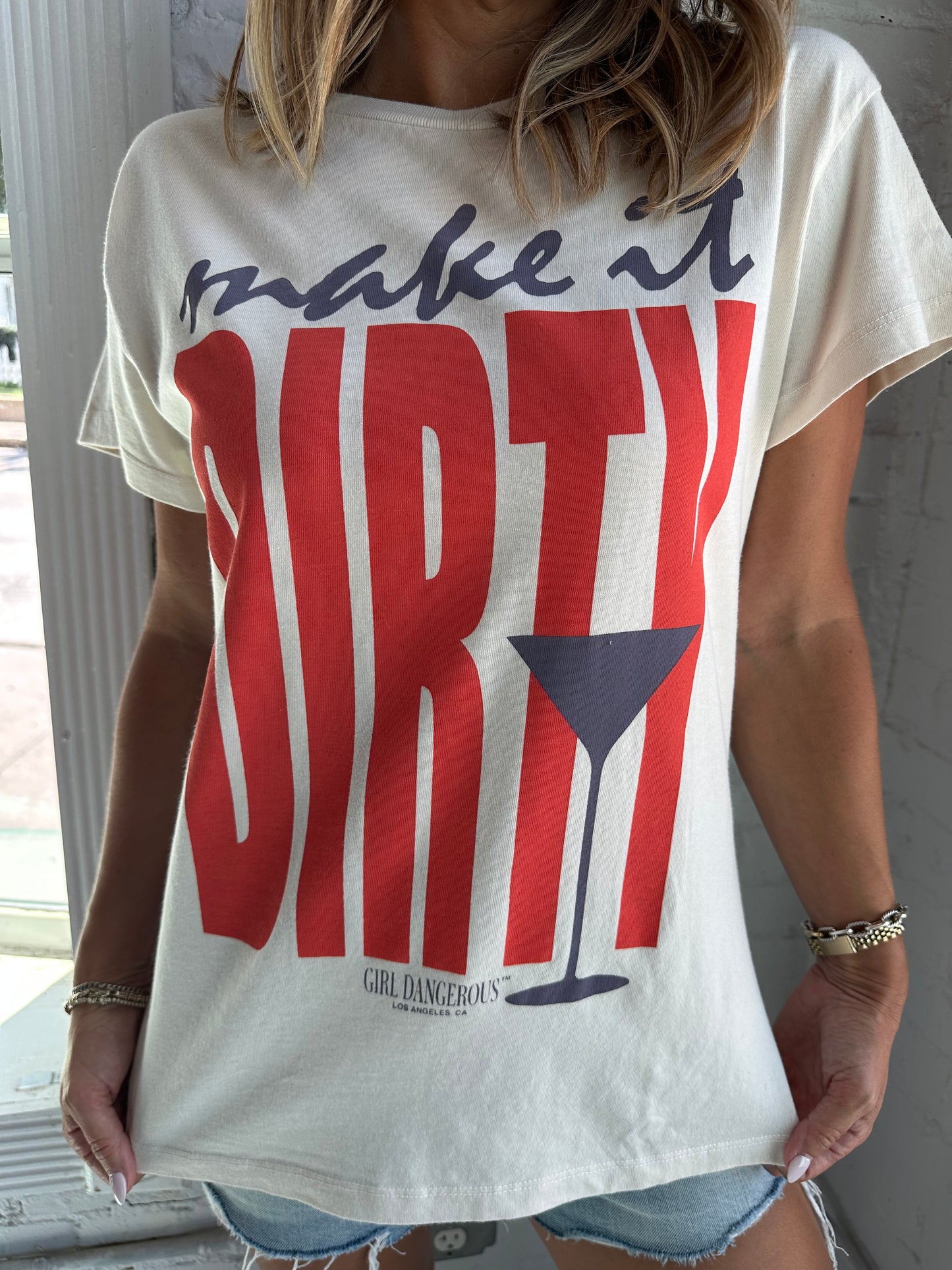 Make It Dirty Natural Vintage Tee