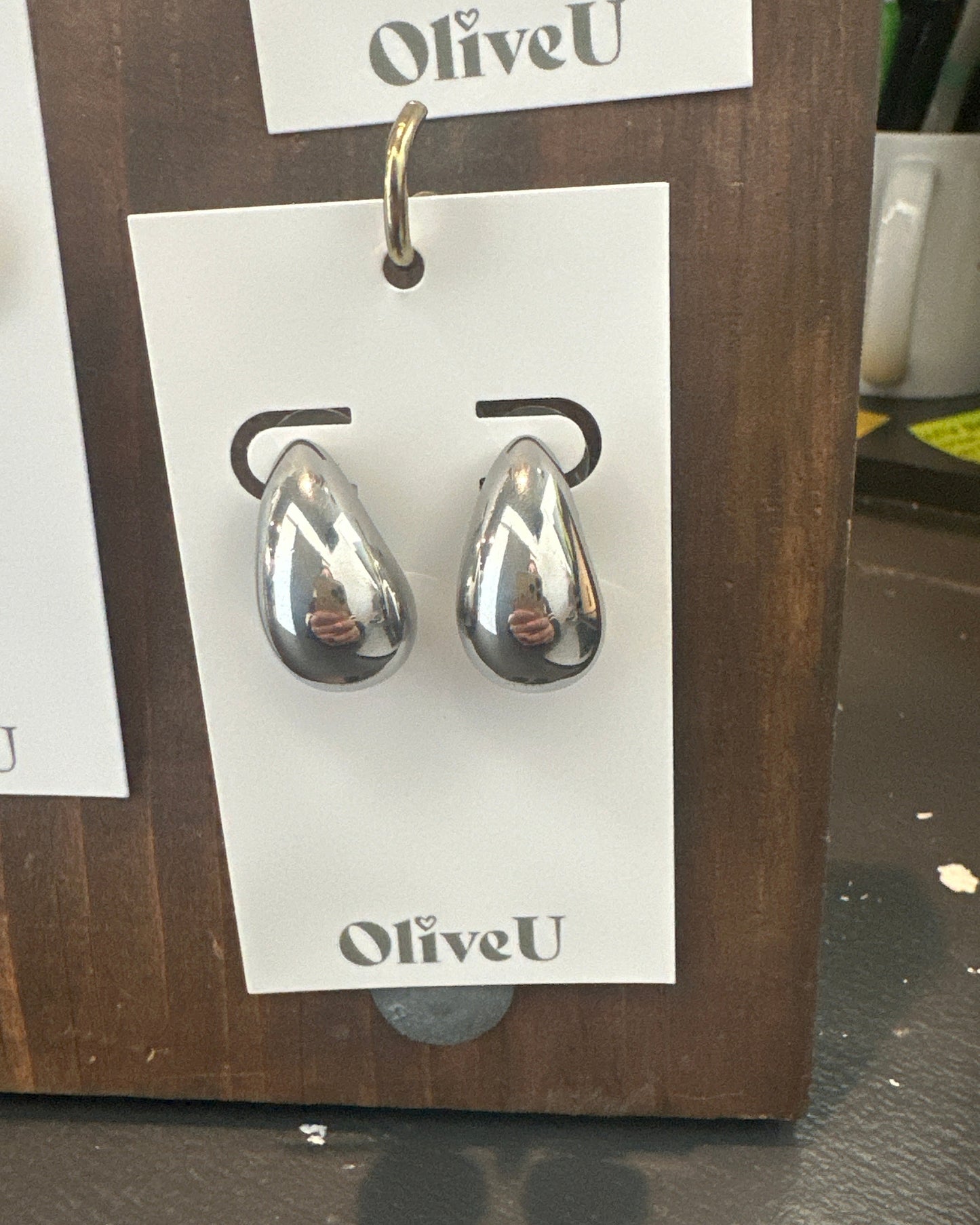 Silver Tear Drop Earrings