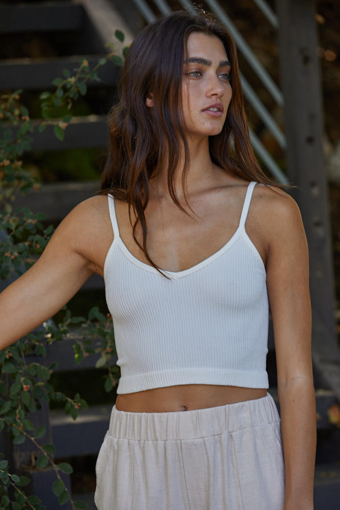 Essential Modal Ribbed Crop Cami