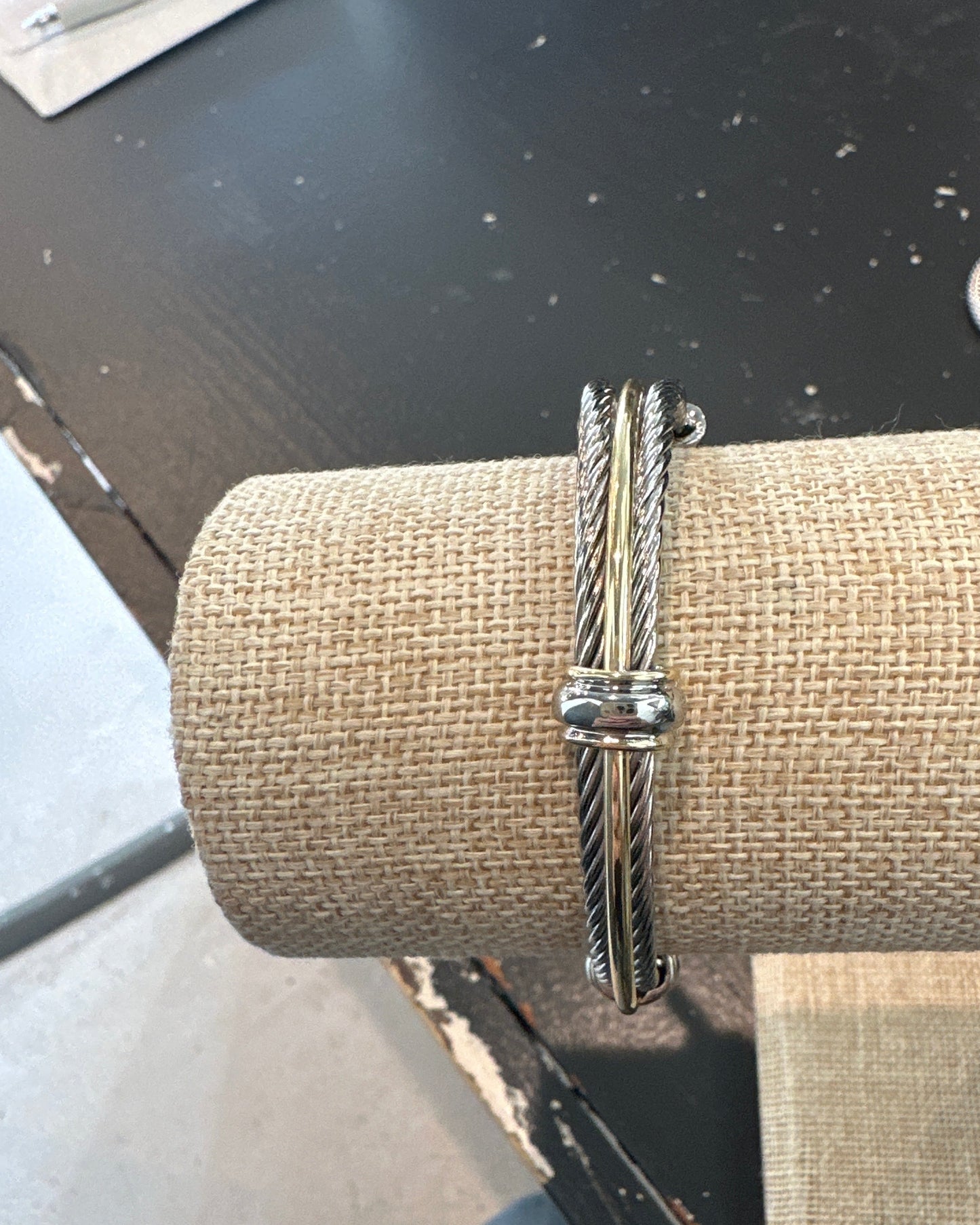 Silver with Gold cuff