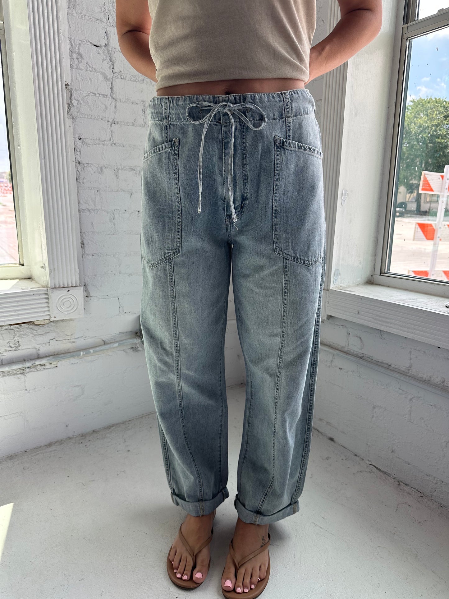 Villa Drawstring Barrel Leg Wild Card