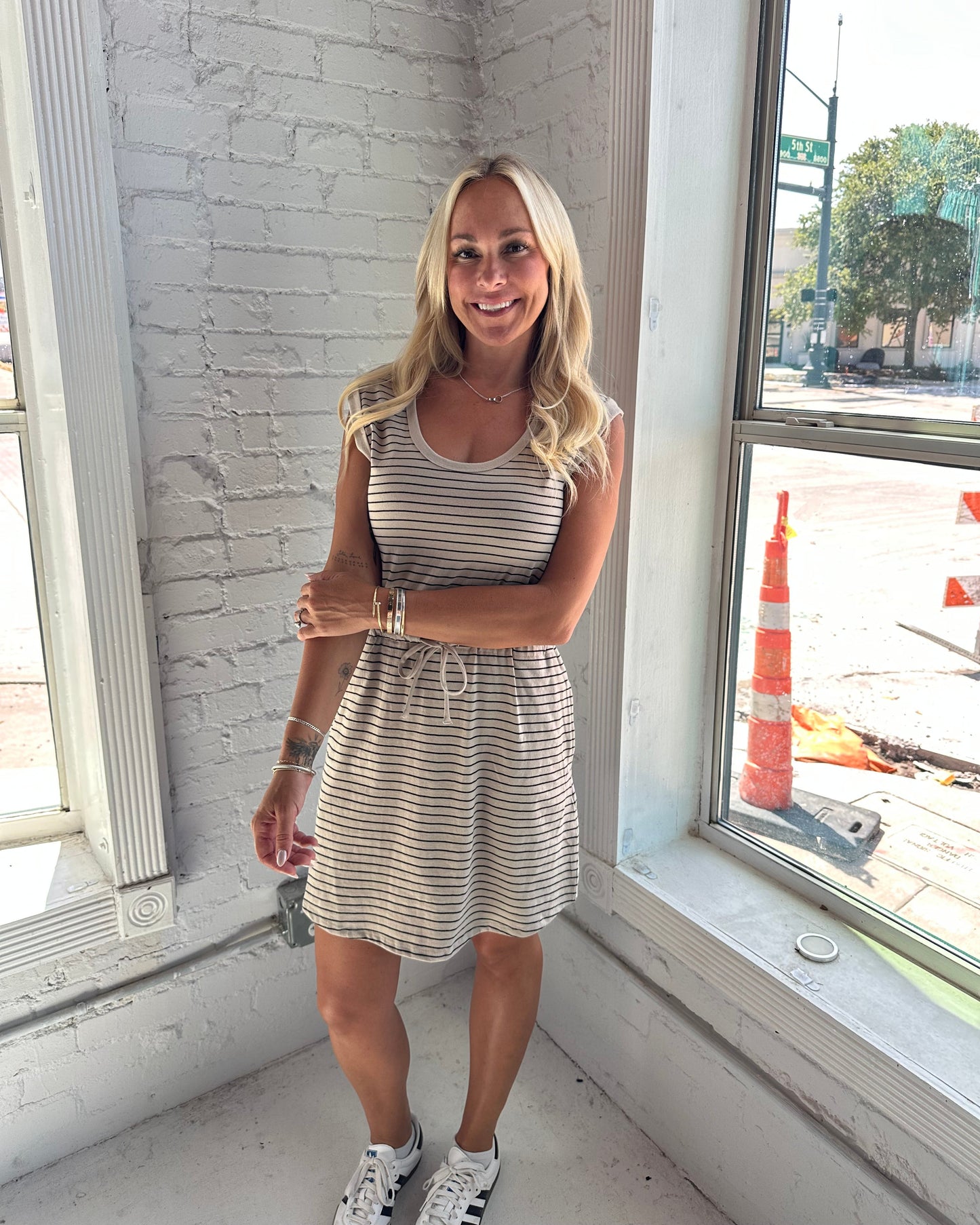 Dayshift Striped Midi Dress