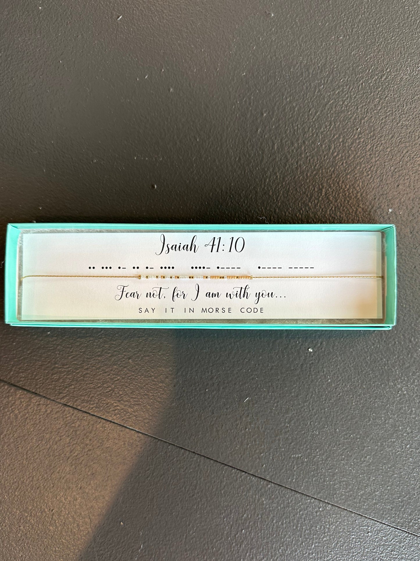 Isaiah 41:10 Morse Code Necklace