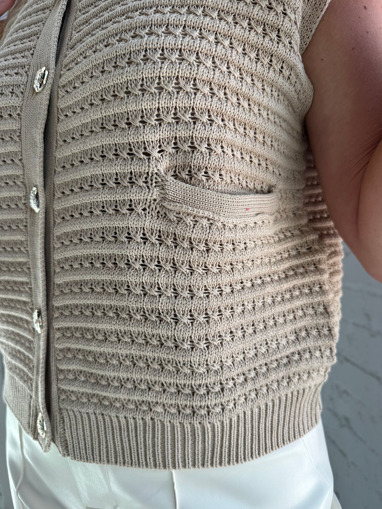 Honeycomb Knit Vest