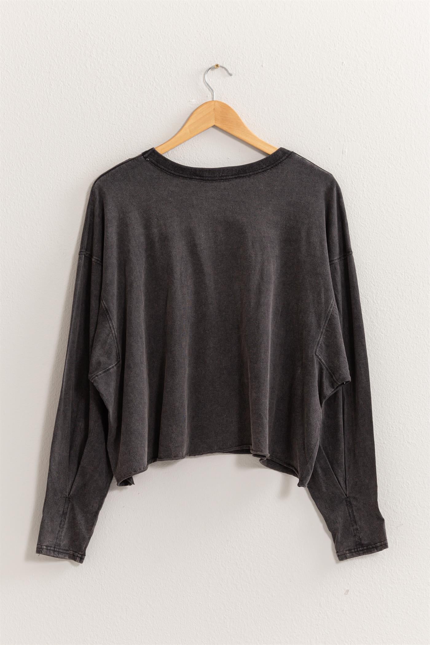 Washed Oversized Long Sleeve