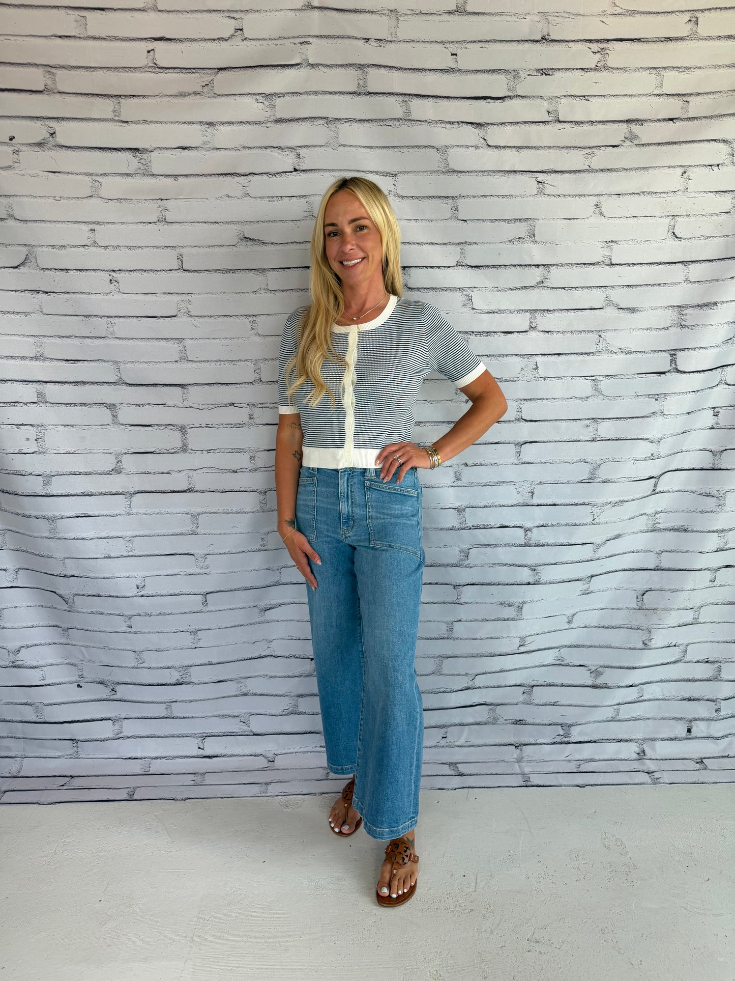 Mavi Striped Cardigan