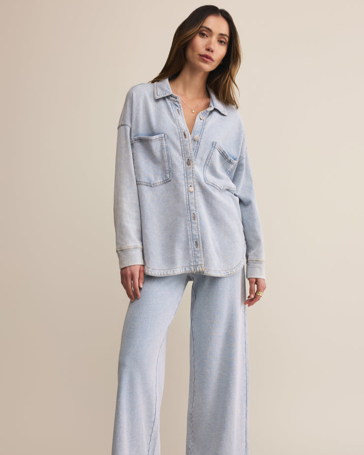 Hunter Knit Denim Pant Washed Indigo