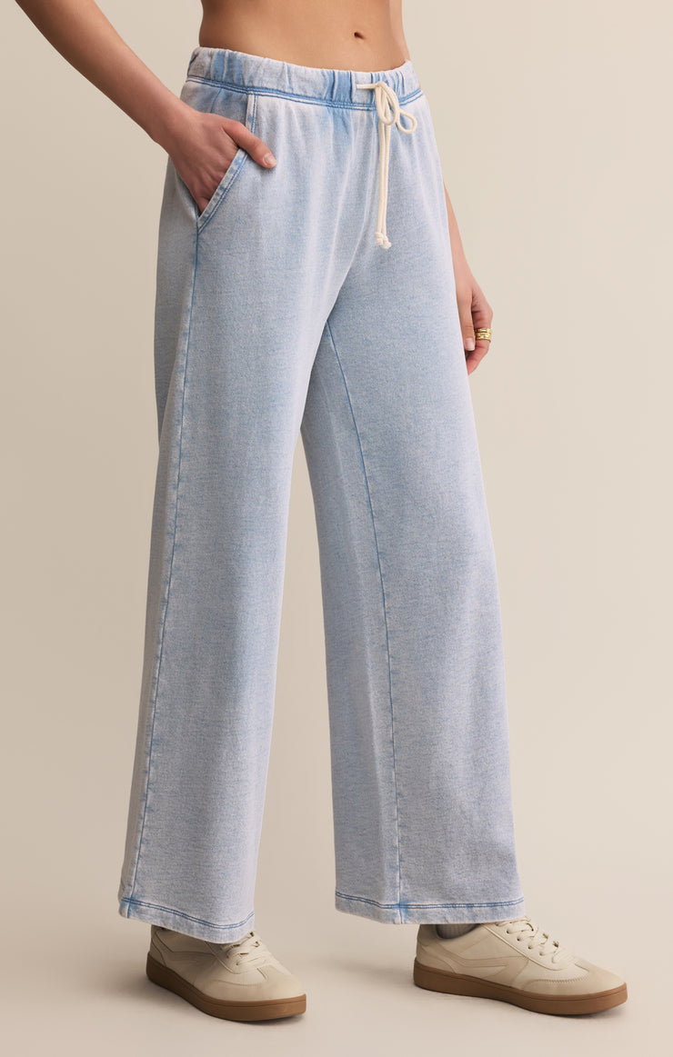 Hunter Knit Denim Pant Washed Indigo