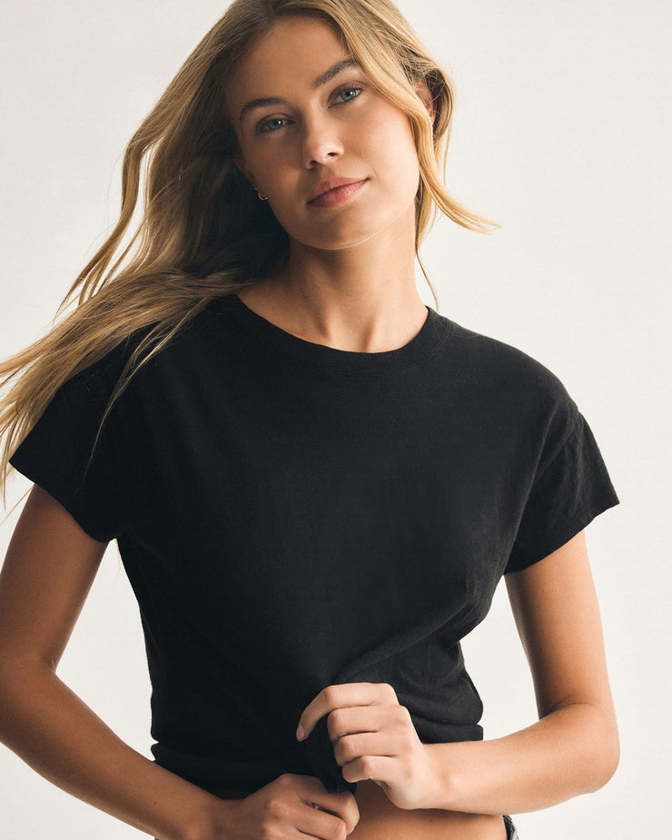 Modern Slub Tee Black