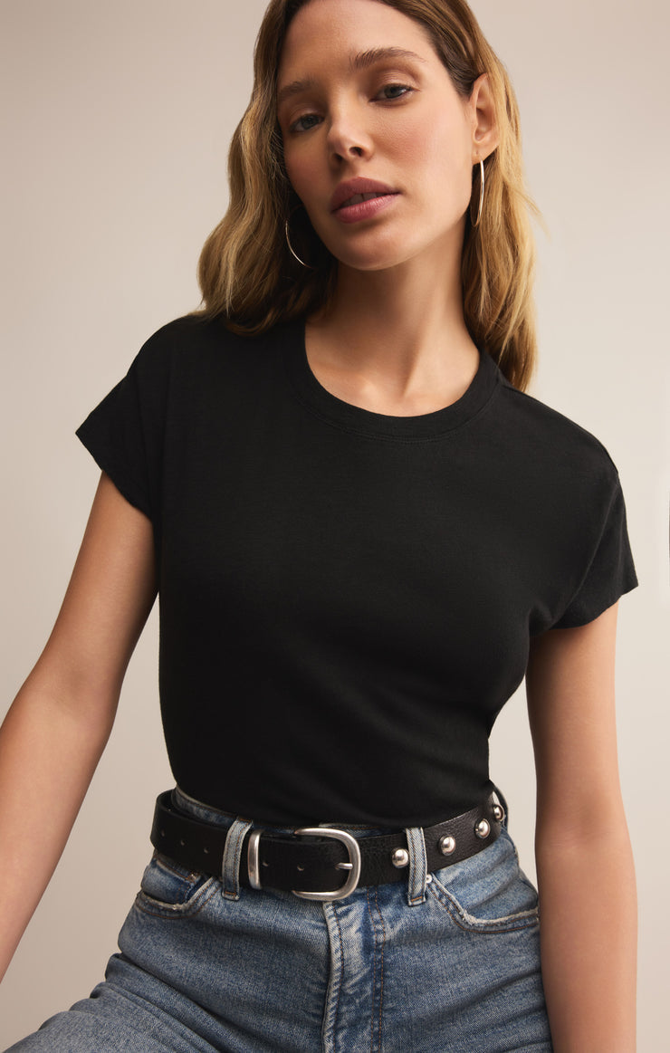 Modern Slub Tee Black