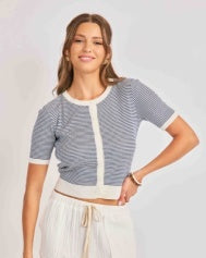 Mavi Striped Cardigan