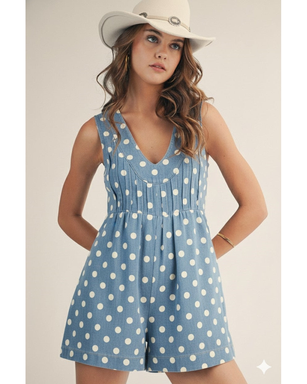 Polka Dot Vintage Romper