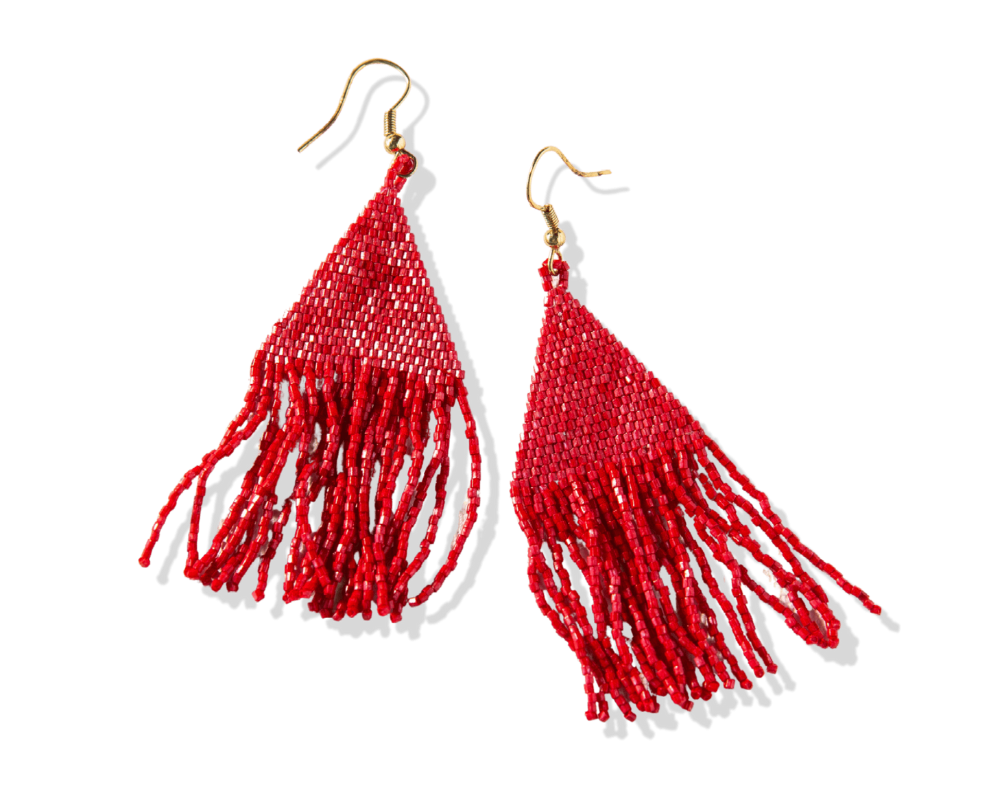 Lexie Scarlet Fringe Earrings