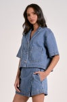 Lexi Cropped Denim Top