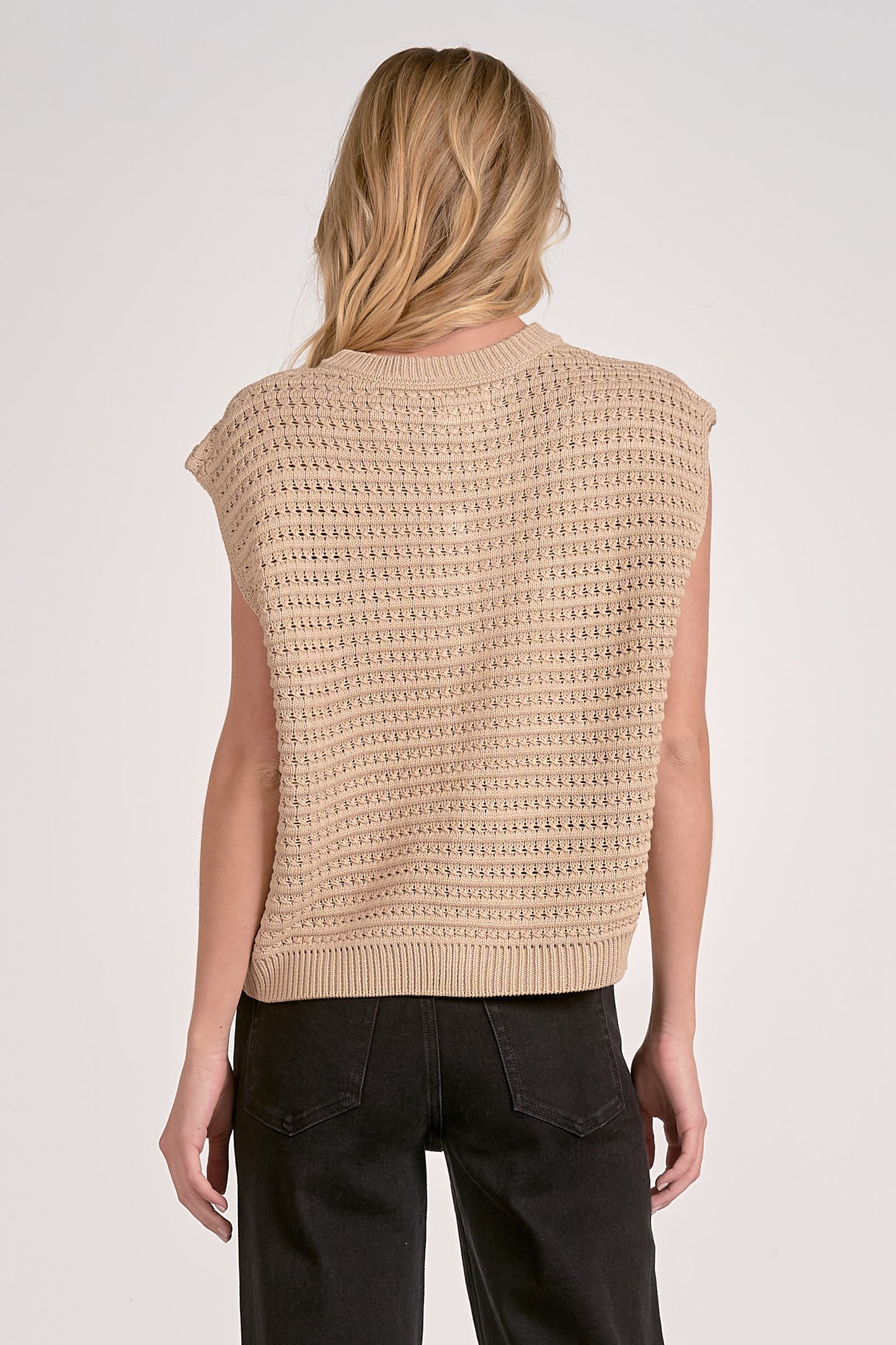 Honeycomb Knit Vest