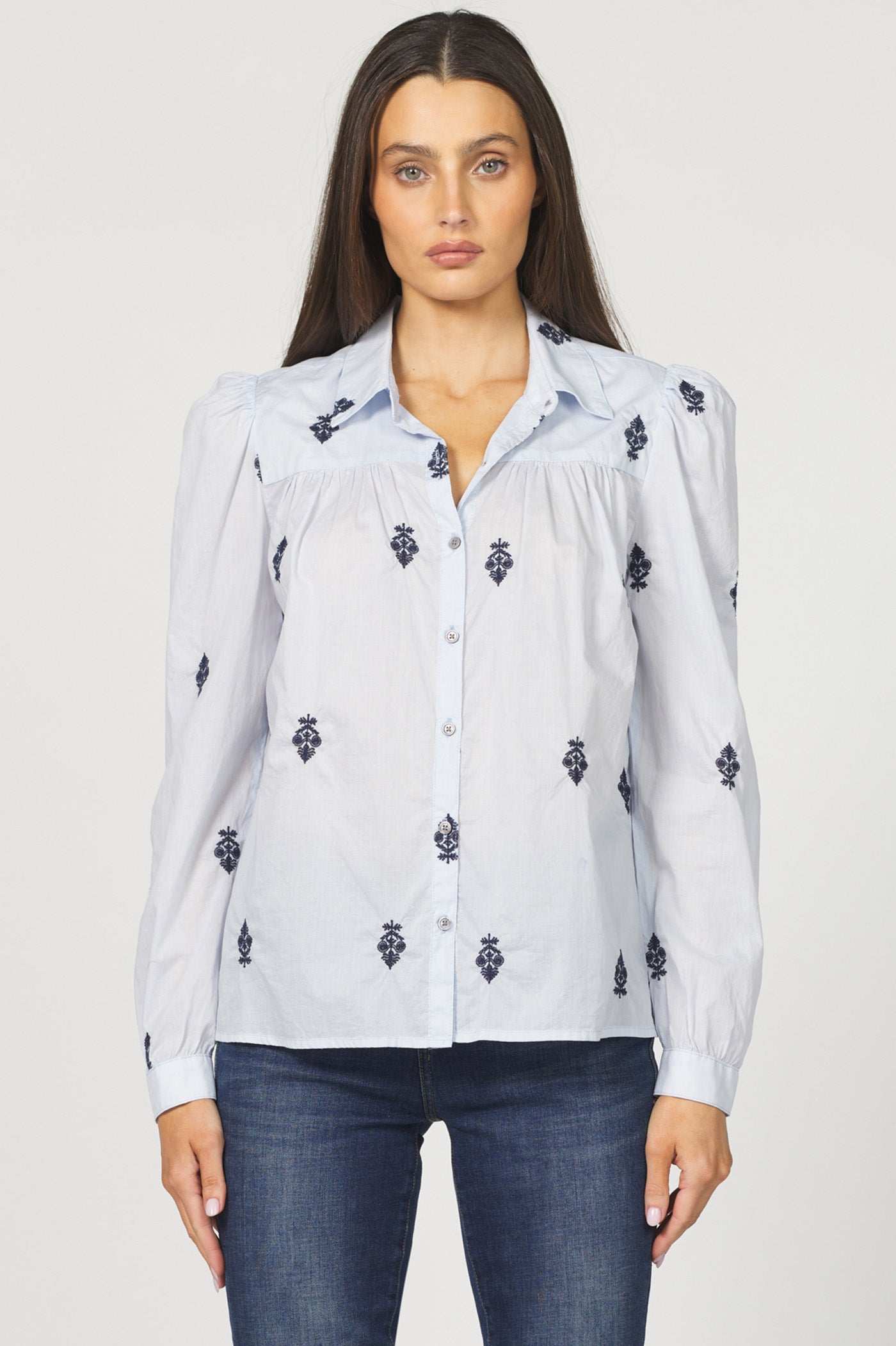 Nasrin Long Sleeve Embroidered Shirt