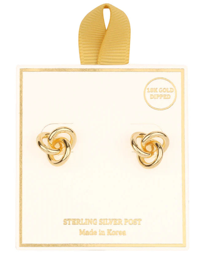 Gold Knot Earrings