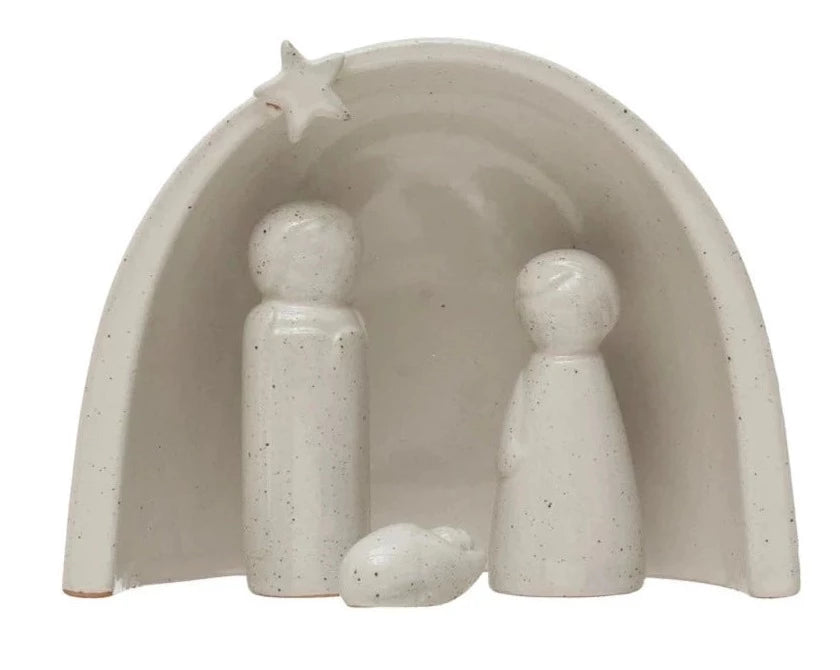 Stoneware Nativity Set