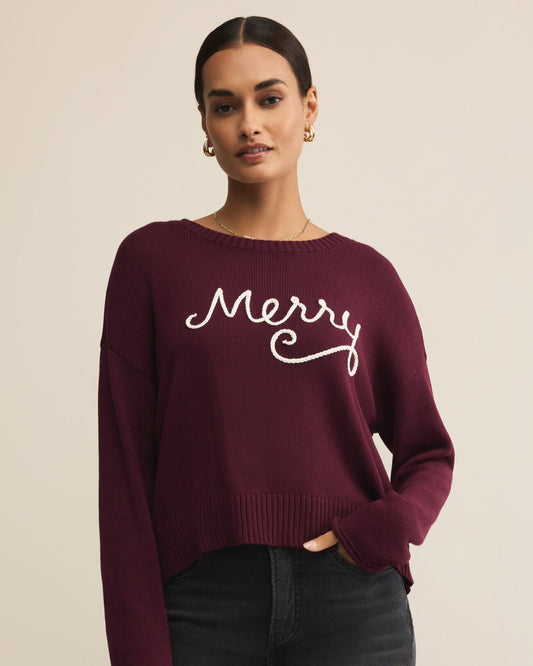 Sienna Merry Sweater Merlot