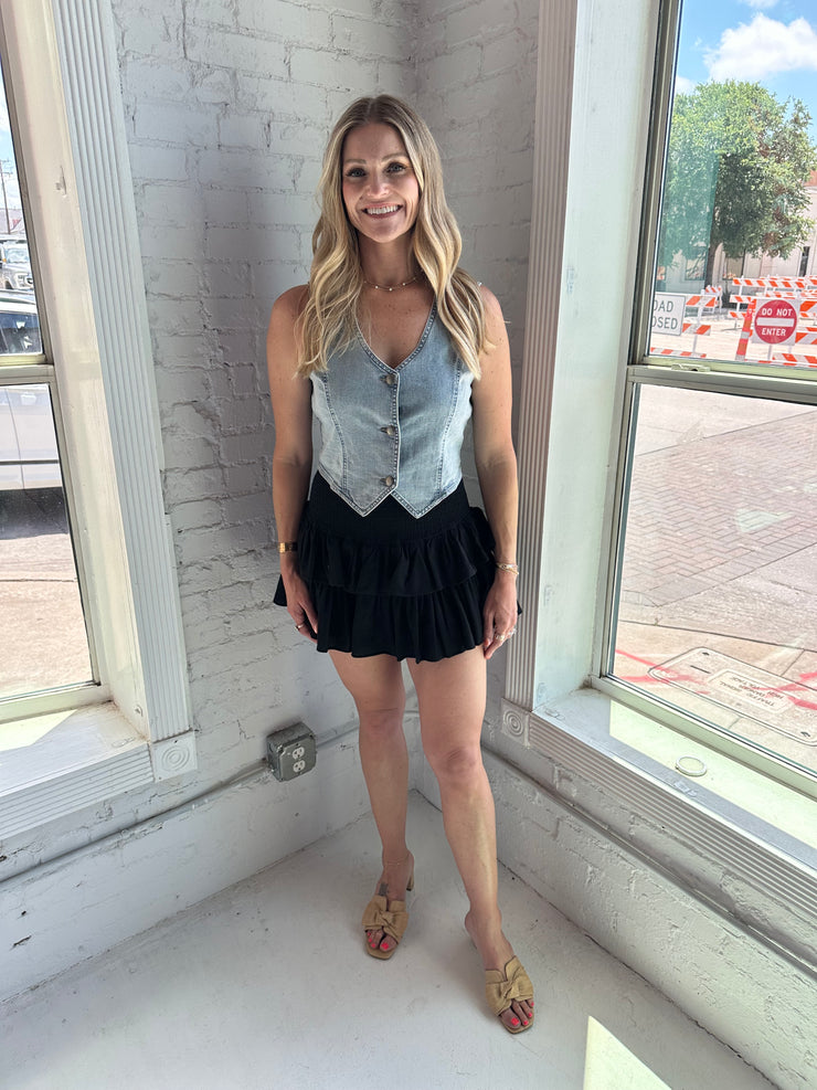 Norris Denim Vest Zurie