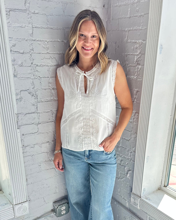 Valerie Lace Trim Blouse