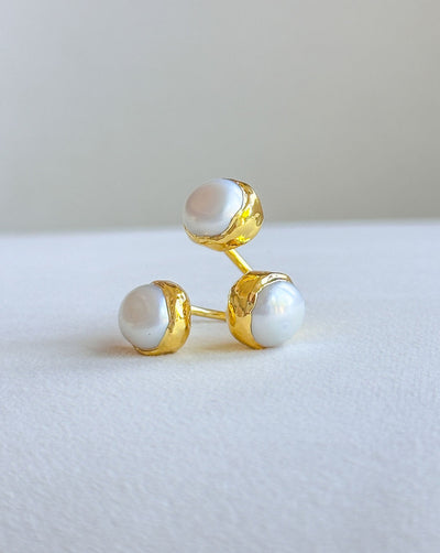 Triple Pearl Ring