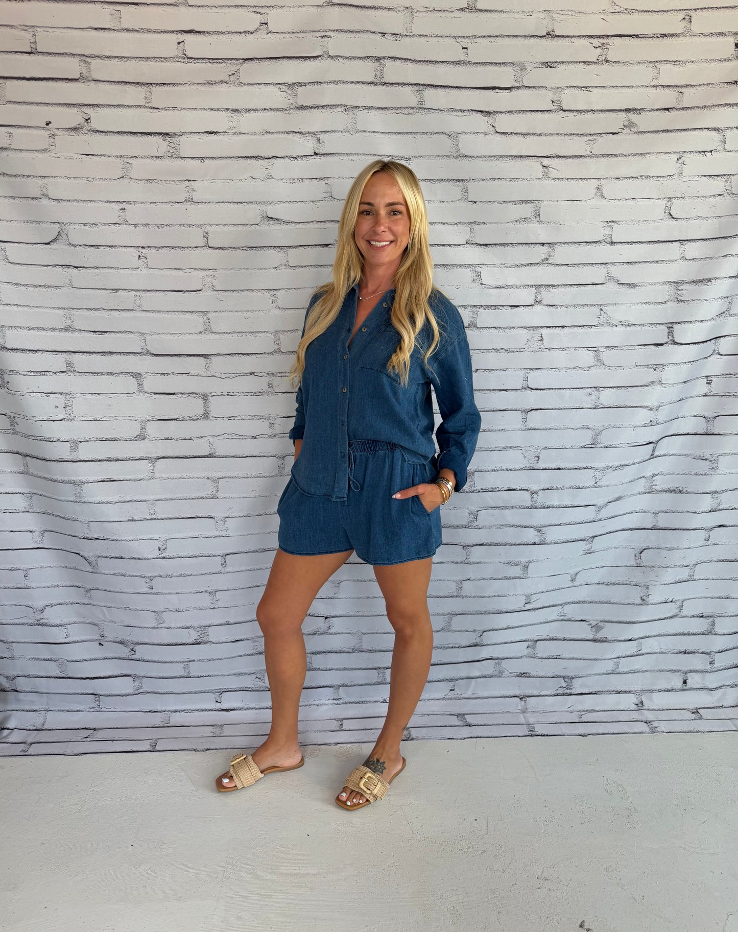 The Perfect Twill Short Twilight Blue