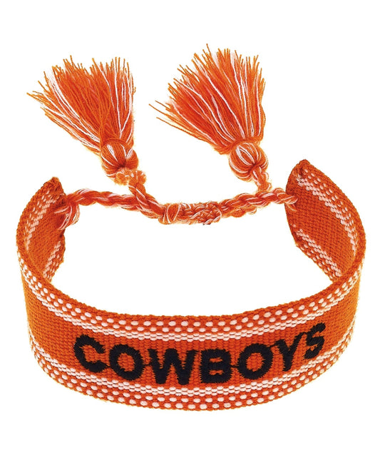 Oklahoma State Cowboys Woven Tassel Bracelet