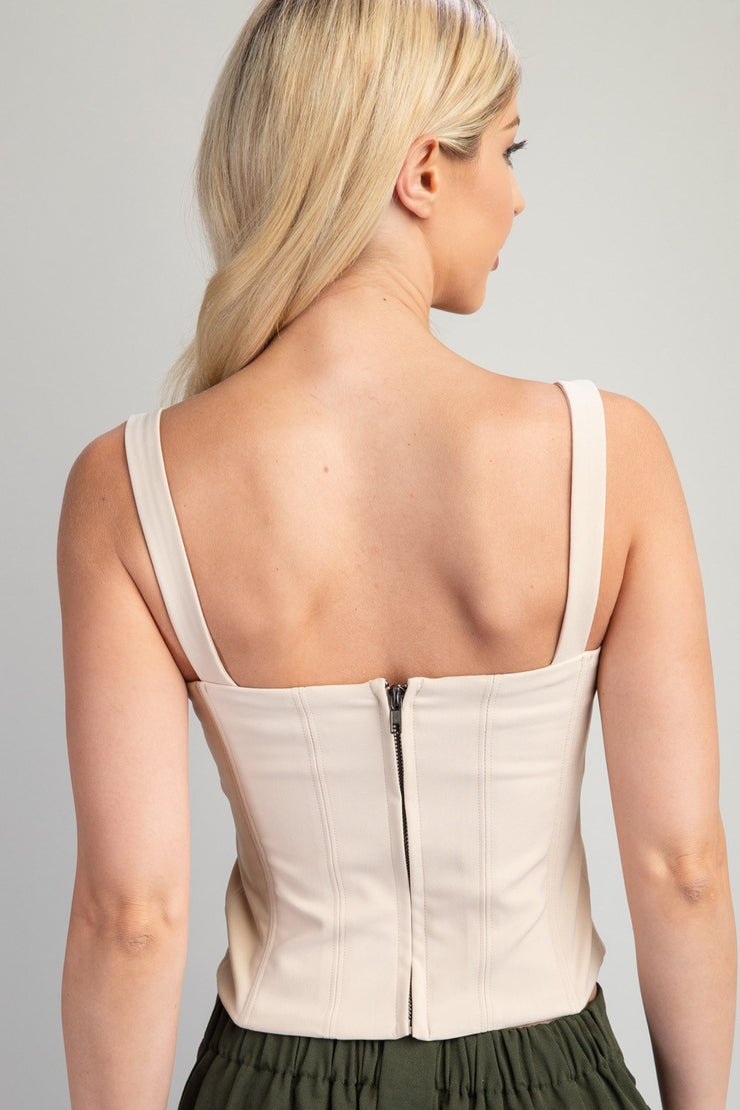 Square Neck Corset Top