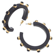 Renee Resin/Rhinestone Hoops