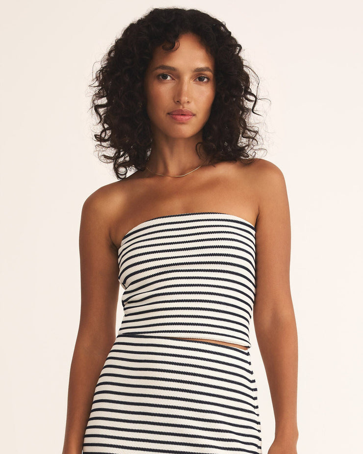 Caffari Stripe Tube Top