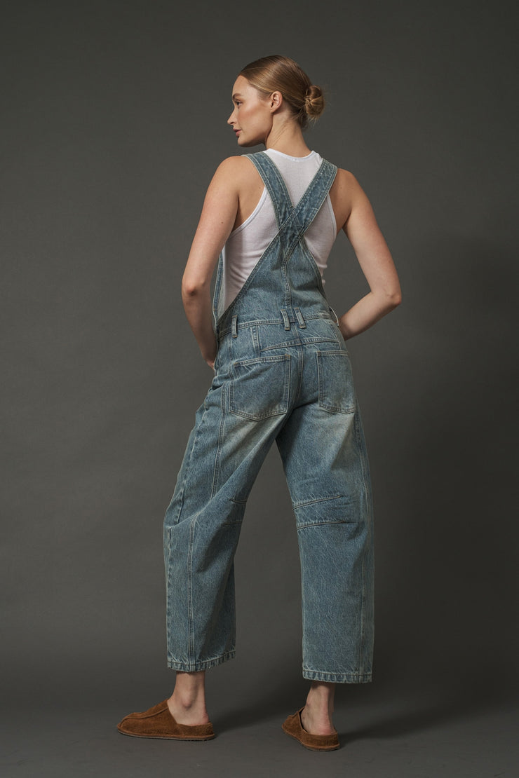 Slouchy Relax Fit Denim Overall