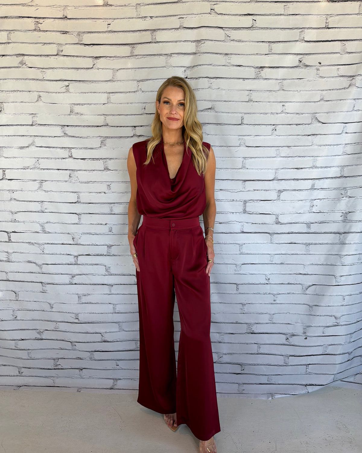 The Marielle Draped Neck Top