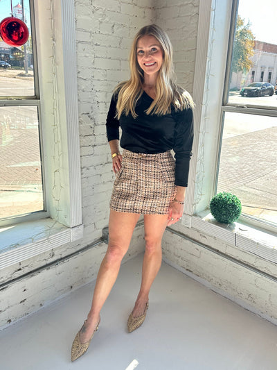 Tweed Mini Skirt