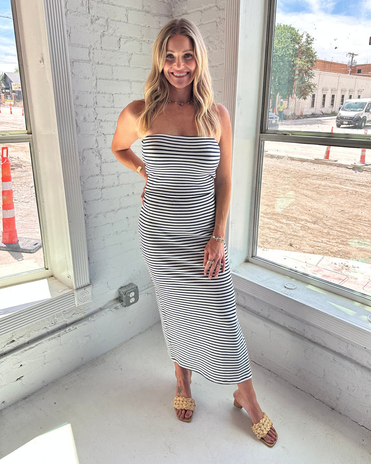 Ainslie Stripe Midi Skirt