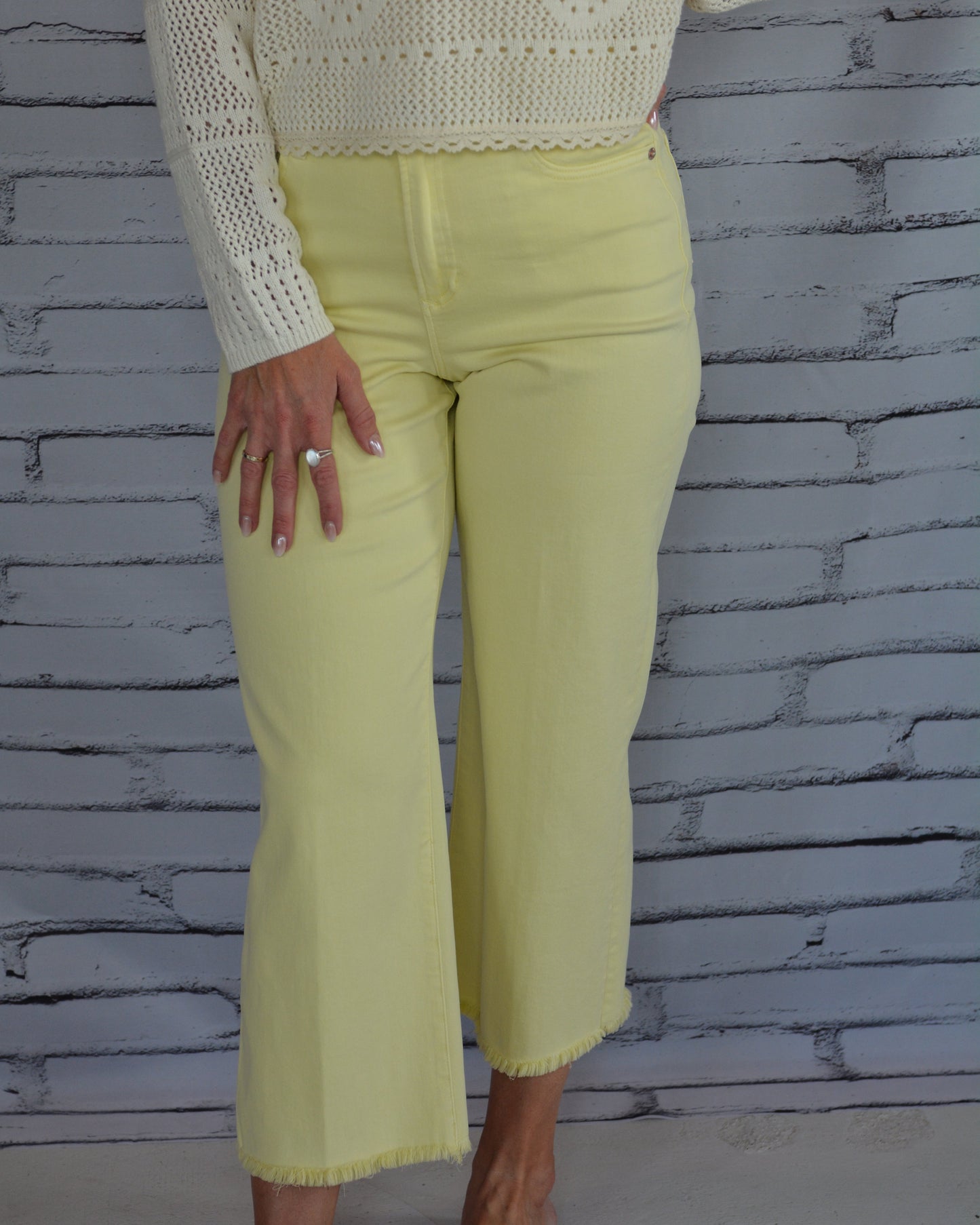 Holly Straight Leg Wax Yellow
