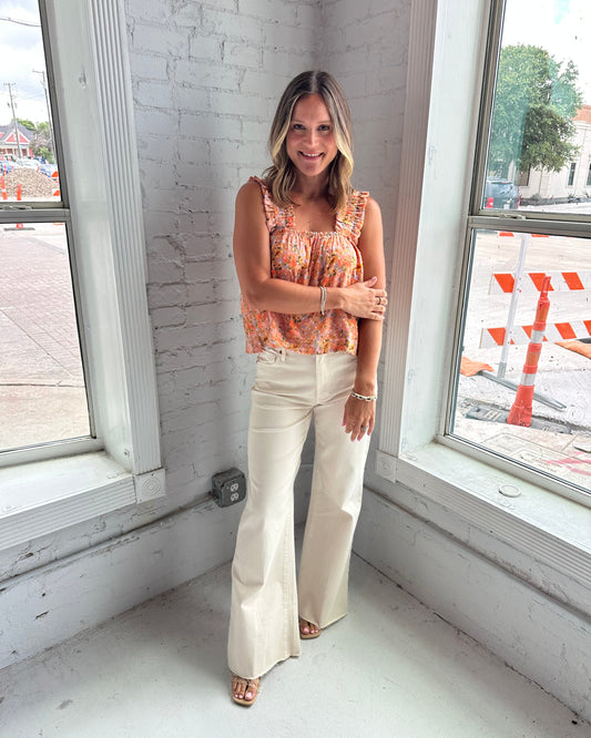 Fiona Wide Leg Wheat
