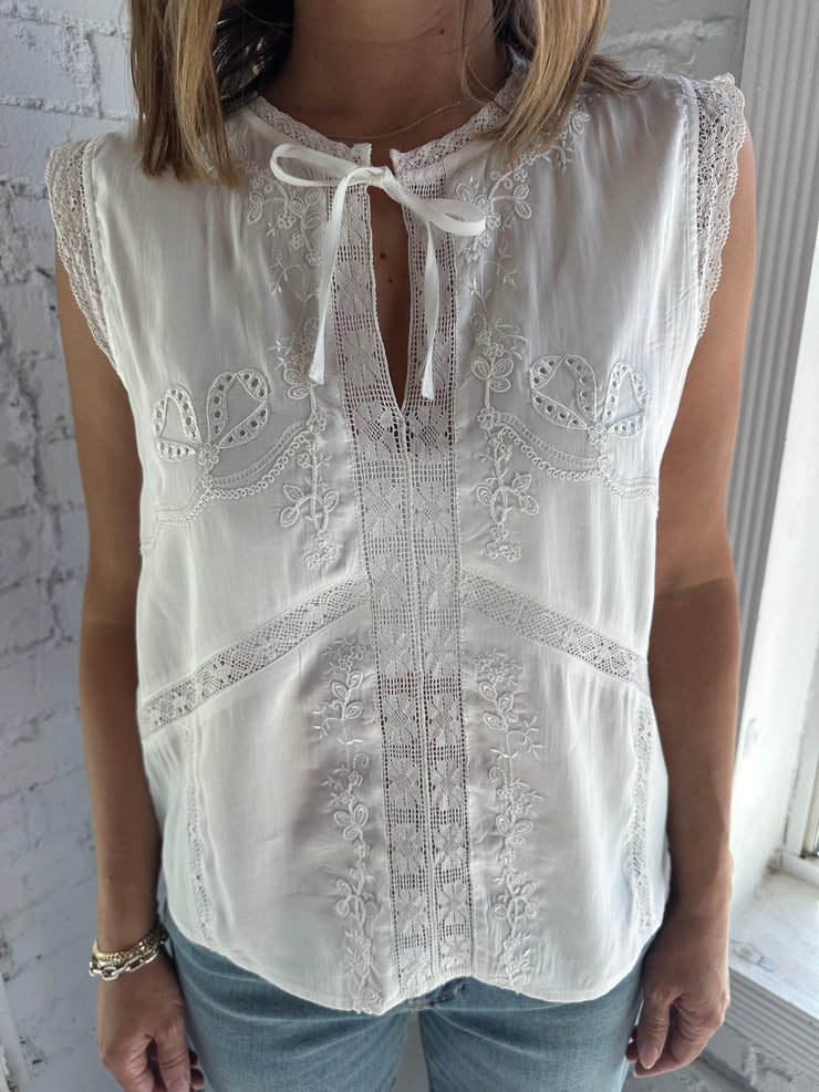 Valerie Lace Trim Blouse