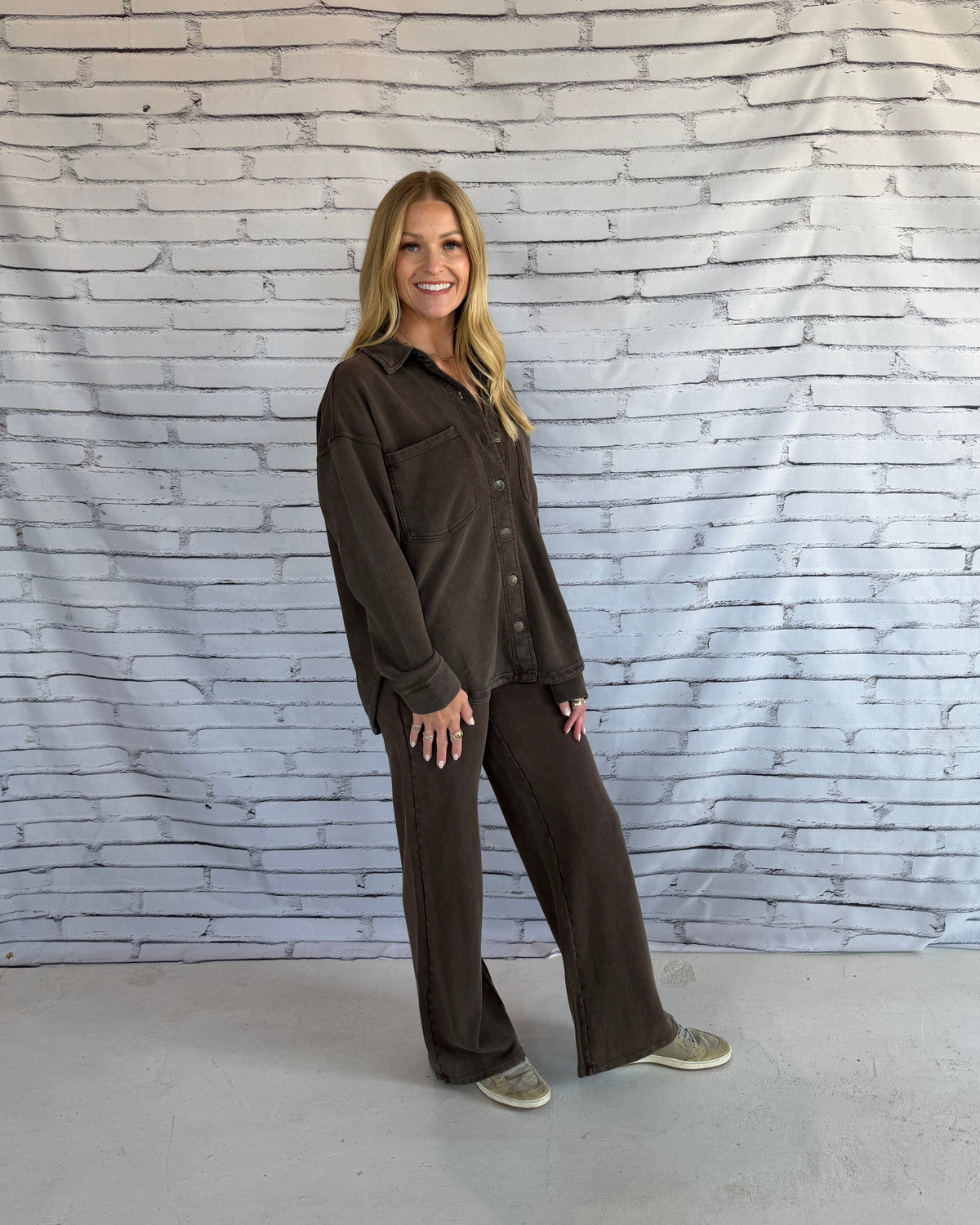 Hunter Knit Pants Dark Chocolate