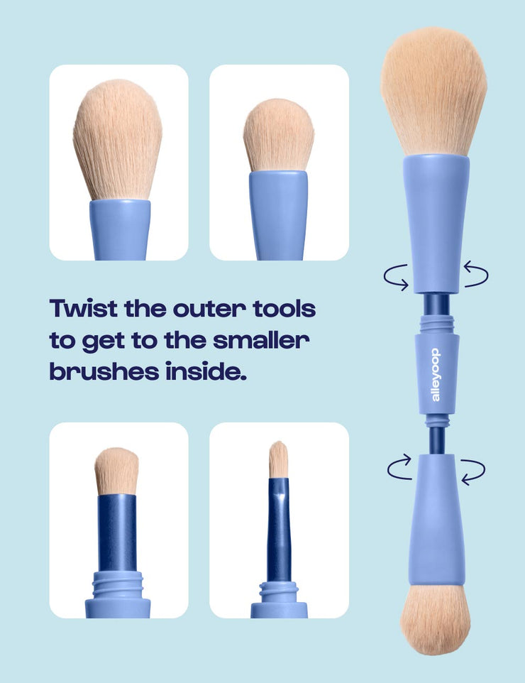 Overachiever 4 in 1 Makeup Brush