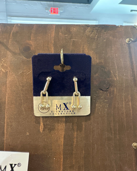 Gold Hardware Link Earring