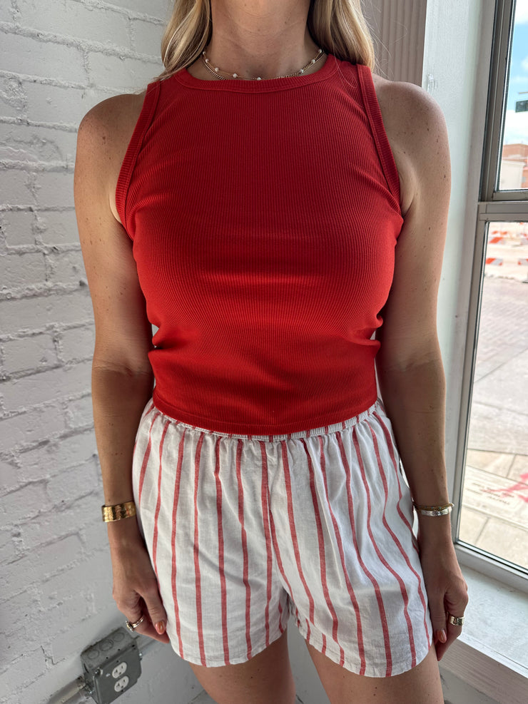 Hadley Tank Cabana Red