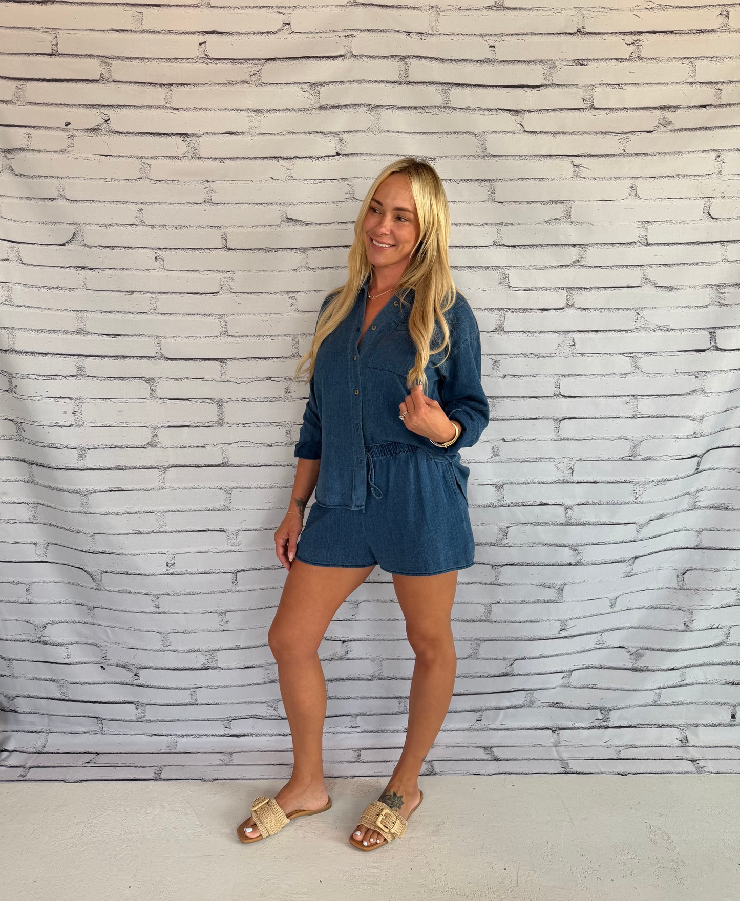 The Perfect Twill Short Twilight Blue